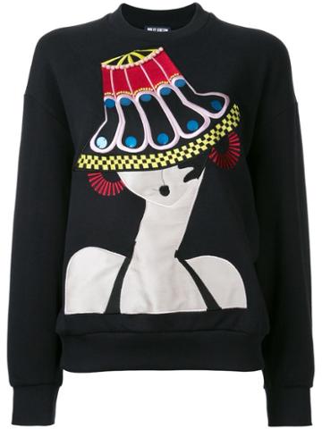 Holly Fulton Delores Sweatshirt, Women's, Size: Medium, Black, Cotton