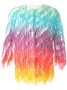 Ava Adore Fringe Jacket - Red