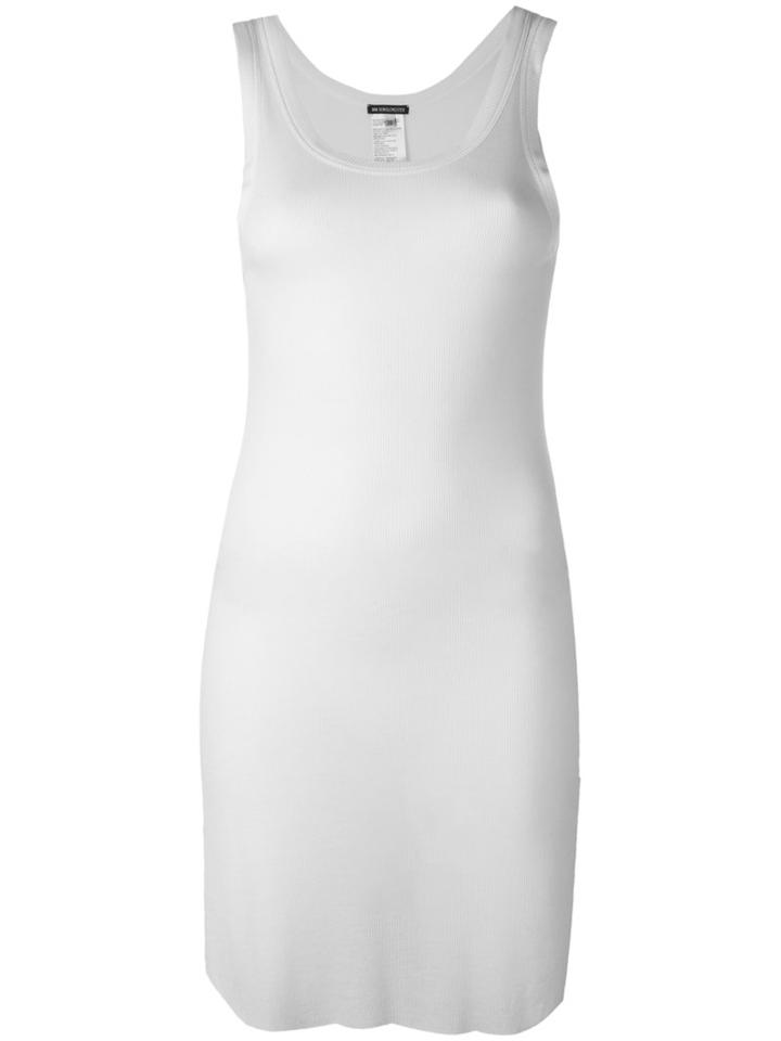 Ann Demeulemeester - Sheer Longline Tank Top - Women - Modal/cashmere - 40, Women's, White, Modal/cashmere