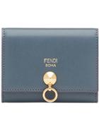 Fendi Hanging Ring Detail Cardholder - Blue