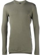 Helmut Lang Fine Knit Jumper, Men's, Size: Medium, Green, Cotton/polyurethane