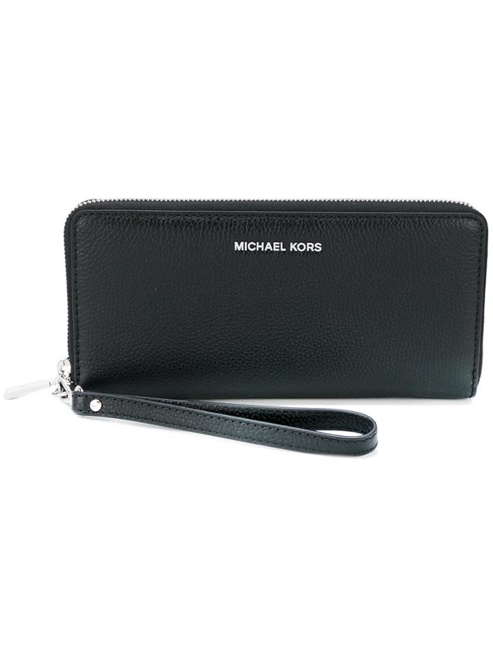 Michael Michael Kors Mercer Continental Wristlet Wallet - Black
