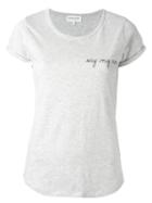 Maison Labiche Say My Name T-shirt, Women's, Size: Medium, Grey, Cotton