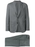 Caruso Striped Two-piece Suit - Grey