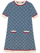 Gucci Gg Knit Dress - Blue