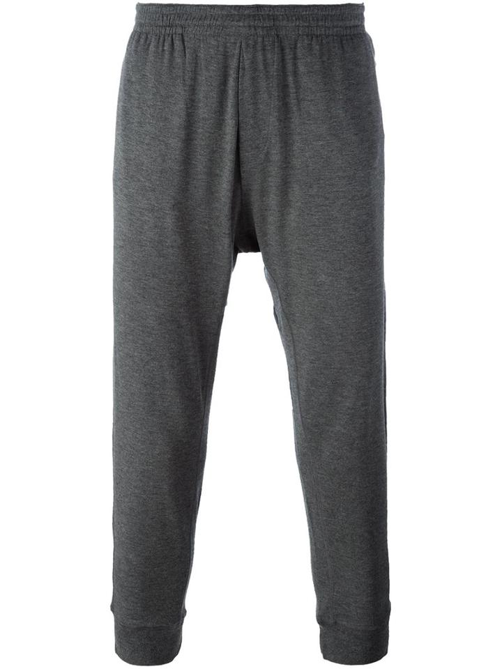 Dsquared2 Elasticated Drop-crotch Trousers, Men's, Size: Small, Grey, Spandex/elastane/viscose