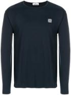Stone Island Logo Detail T-shirt - Blue