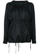 08sircus - Gathered Blouse - Women - Nylon/polyester/polyurethane - 0, Black, Nylon/polyester/polyurethane