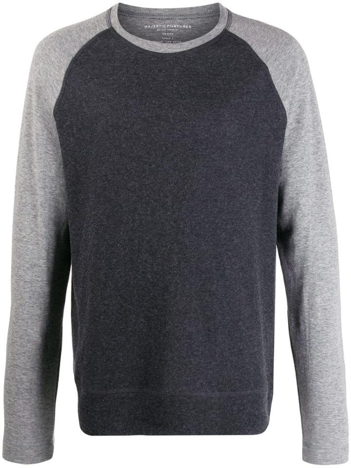 Majestic Filatures Raglan Sleeve Sweatshirt - Grey