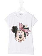 Monnalisa Minnie Mouse T-shirt, Girl's, Size: 10 Yrs, White