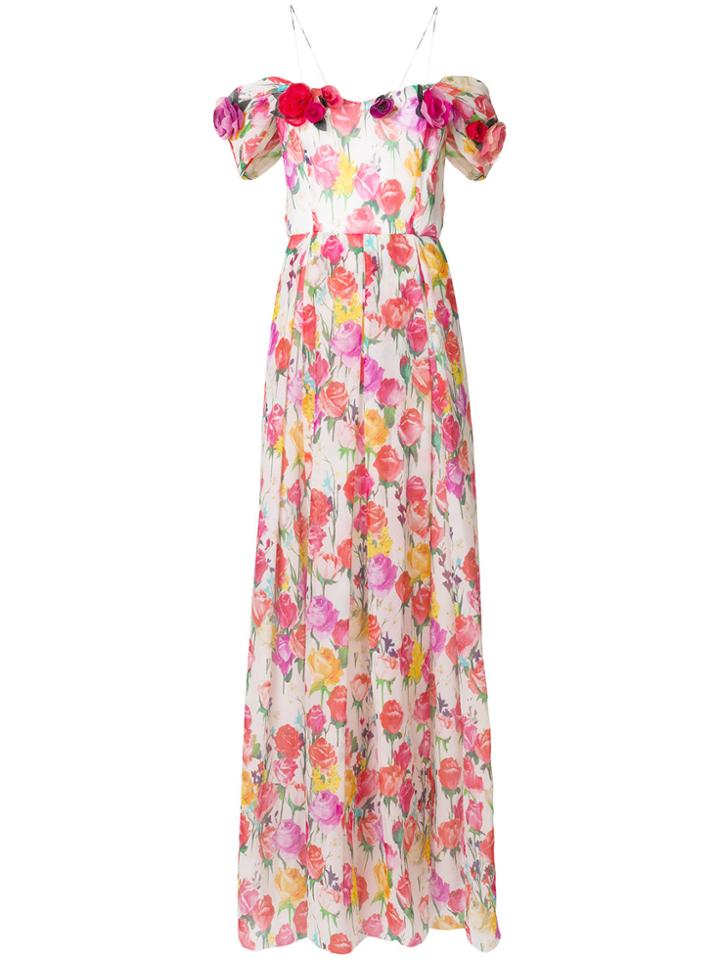 Blumarine Floral Evening Dress - Multicolour