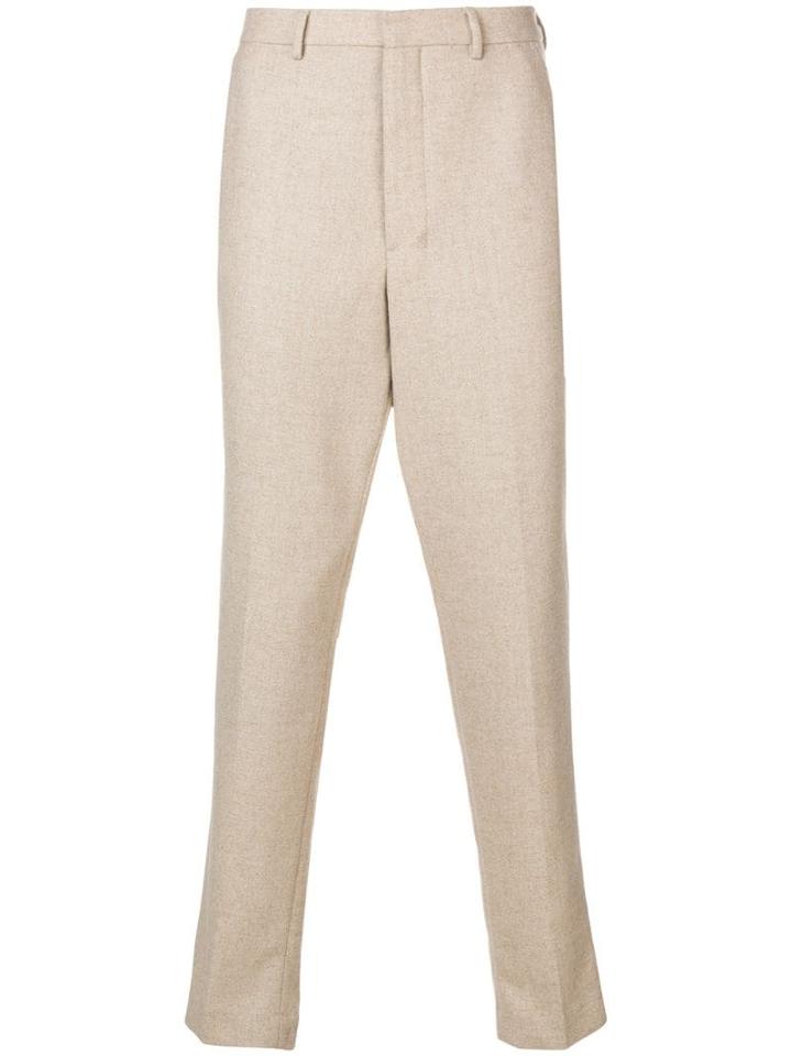Ami Paris Carrot Fit Trousers - Neutrals