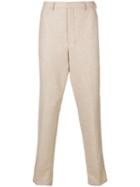 Ami Paris Carrot Fit Trousers - Neutrals
