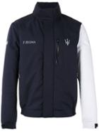 Z Zegna - Contrast Sleeve Maserati Jacket - Men - Polyester - M, Black, Polyester