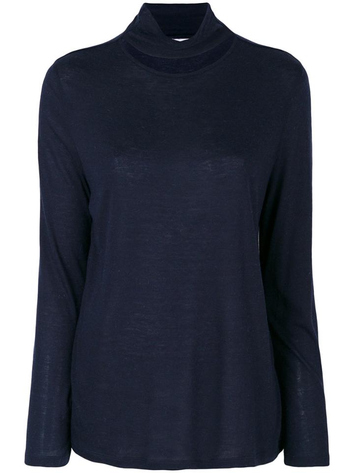 Iro Laurel Cut-out Jumper - Blue