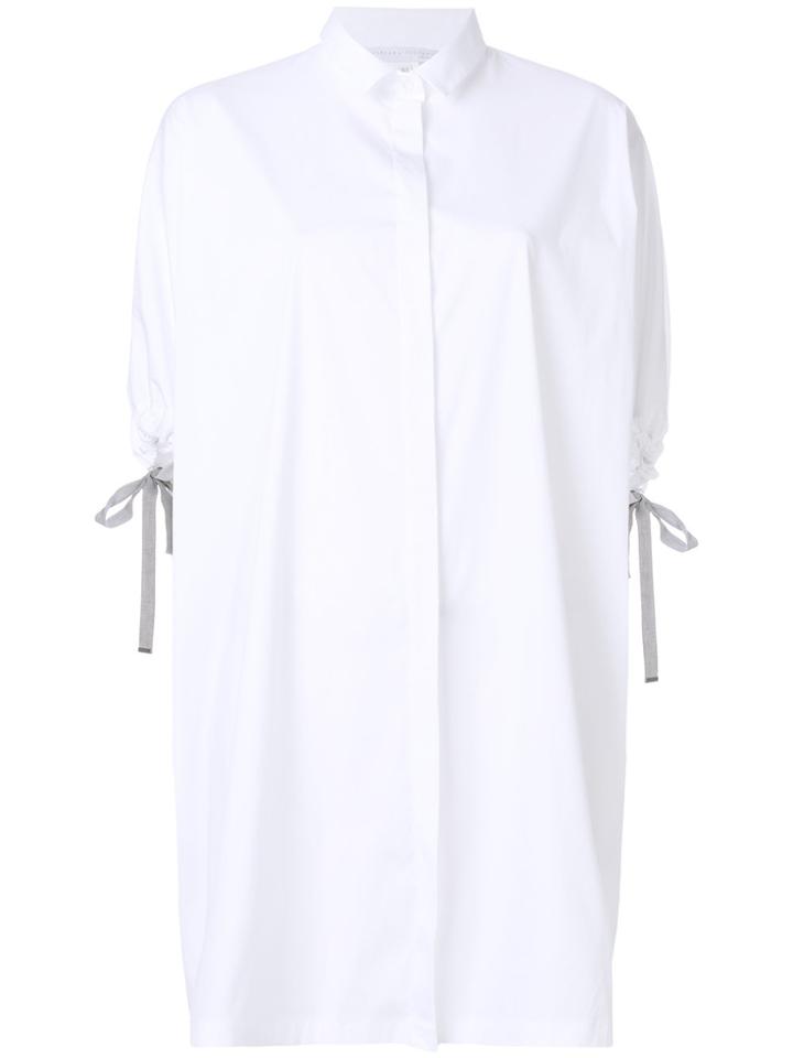 Fabiana Filippi Tie Sleeve Shirt - White