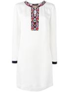 Etro Embroidered Neck Dress - White