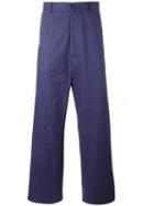 Balenciaga Loose-fit Trousers, Men's, Size: 48, Blue, Cotton
