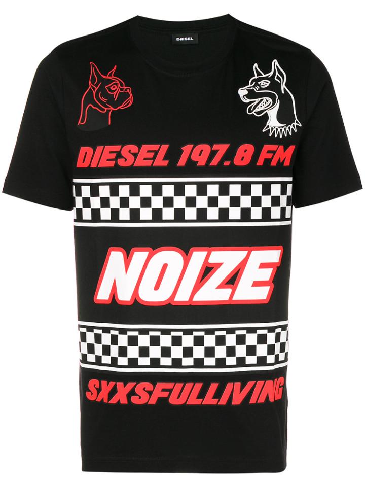Diesel T Just Wf Noize T-shirt - Black