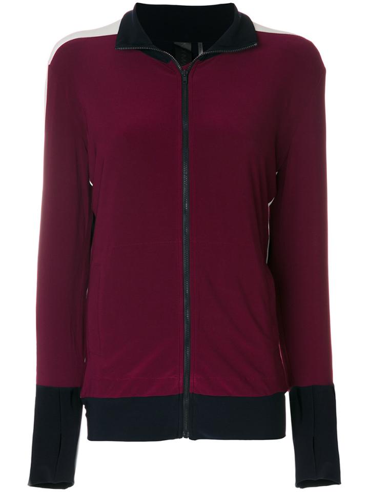 Norma Kamali Side Stripe Turtle Jacket - Pink & Purple