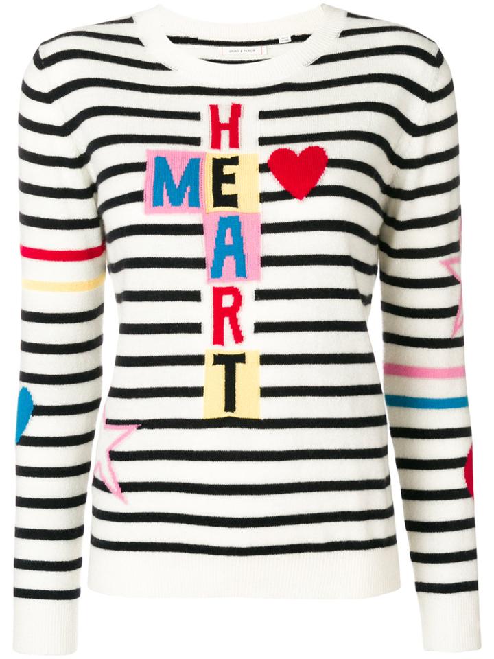 Chinti & Parker Knitted Heart Top - Multicolour