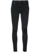 Agolde Sophie Skinny Ripped Jeans - Black