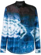 Christian Pellizzari Tie-dye Print Shirt - Blue