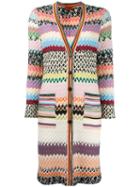 Missoni Long Knitted Cardigan, Women's, Size: 44, Viscose/wool