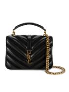 Saint Laurent - Medium College Shoulder Bag - Women - Leather/metal - One Size, Black, Leather/metal