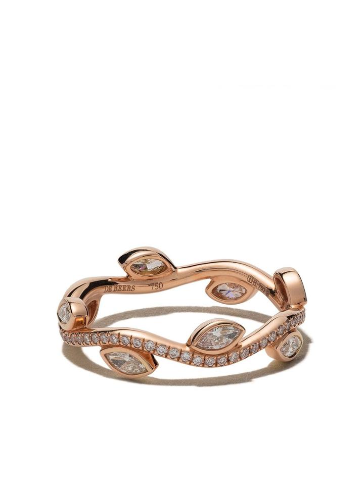 De Beers 18kt Rose Gold Adonis Rose Diamond Band