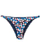 Tory Burch Prism Printed Bikini Bottoms - Blue