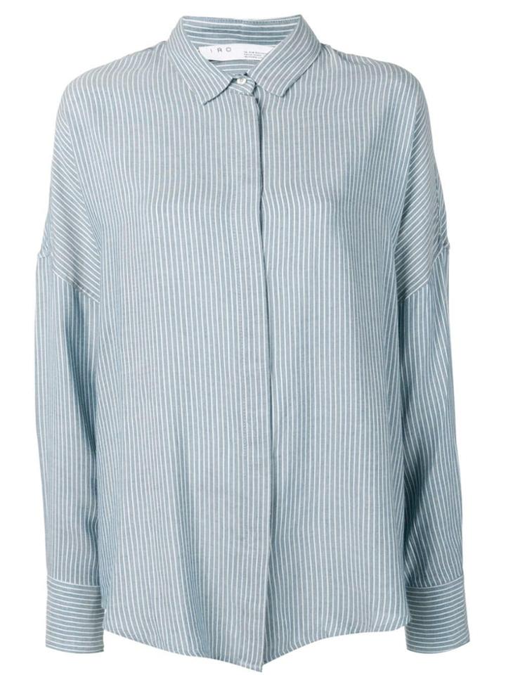 Iro Striped Button Shirt - Blue