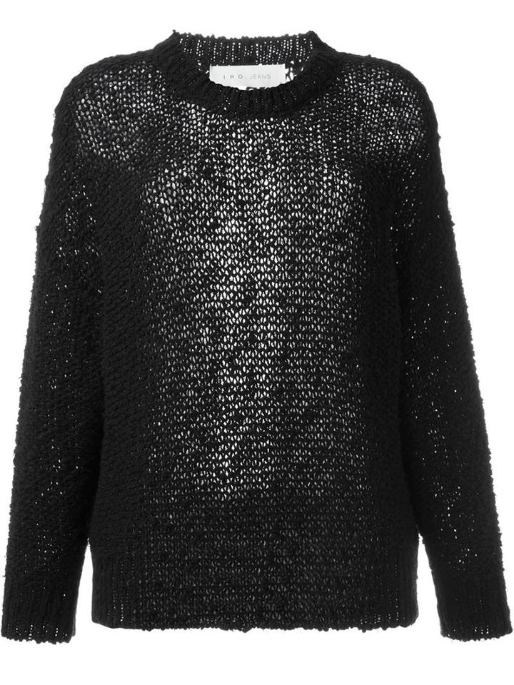 Iro Chunky Knit Sweater, Women's, Size: M, Black, Cotton