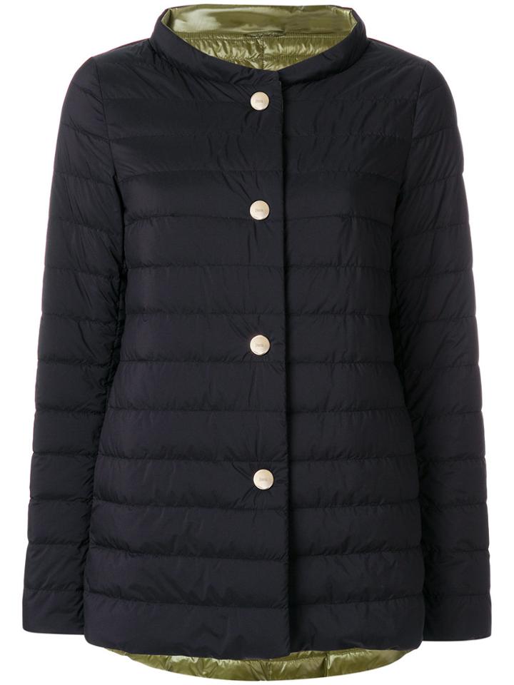 Herno Boat Neck Puffer Jacket - Black