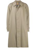 Burberry Pre-owned 1990's Single-breasted Overcoat - Brown