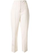 Racil Stevie High-waisted Trousers - White
