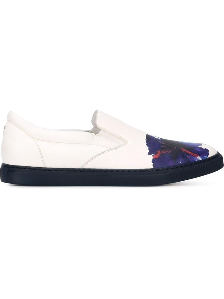 Dsquared2 Floral Print Slip-on Sneakers