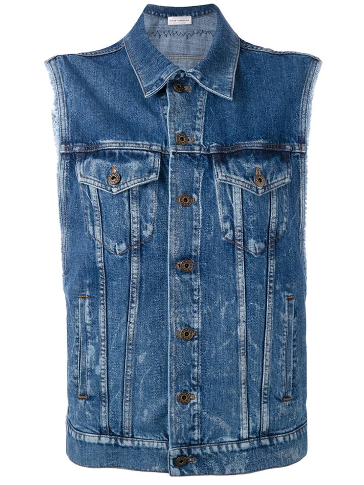 Faith Connexion Denim Waistcoat - Blue