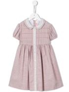 Amaia Buttoned Shortsleeved Dress, Girl's, Size: 8 Yrs, Pink/purple