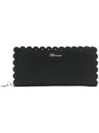 Blumarine Scalloped Edge Wallet - Black