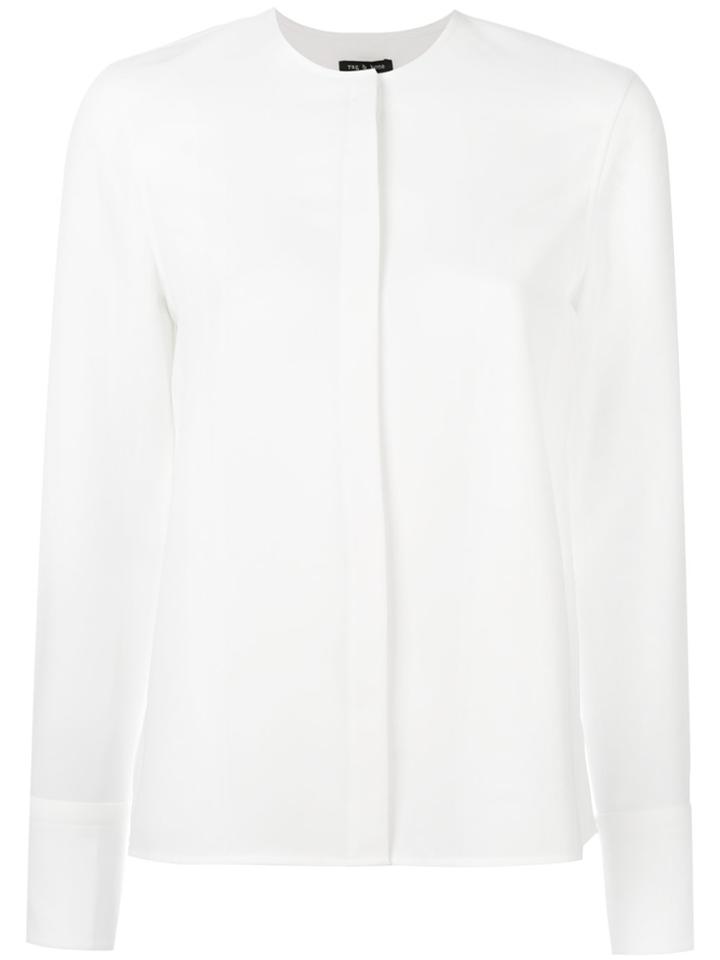 Rag & Bone Concealed Placket Cardigan - White