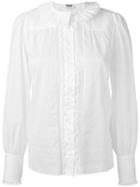 Sonia By Sonia Rykiel - Pleated Front Shirt - Women - Cotton/polyamide - 38, White, Cotton/polyamide