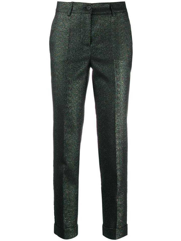 P.a.r.o.s.h. Cropped Skinny Trousers - Green