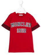 Moncler Kids - Logo Print T-shirt - Kids - Cotton - 6 Yrs, Boy's, Red
