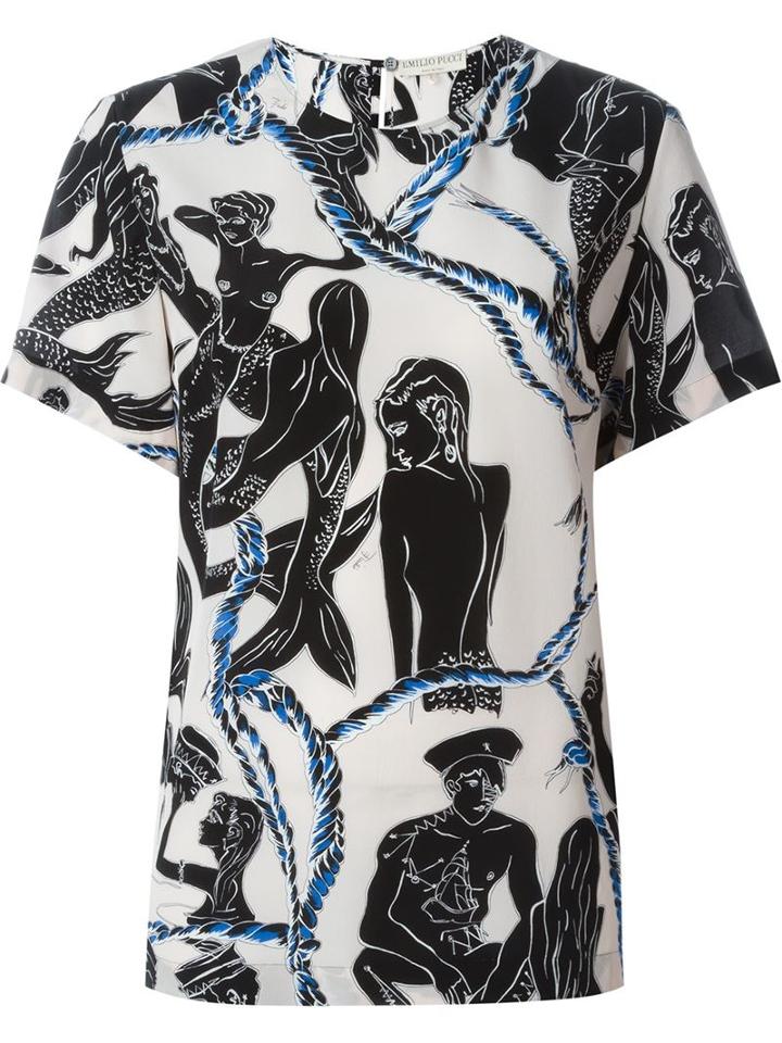 Emilio Pucci Mermaid-print Top