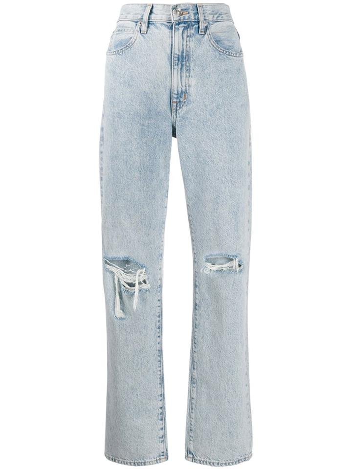 Slvrlake London Distressed Jeans - Blue