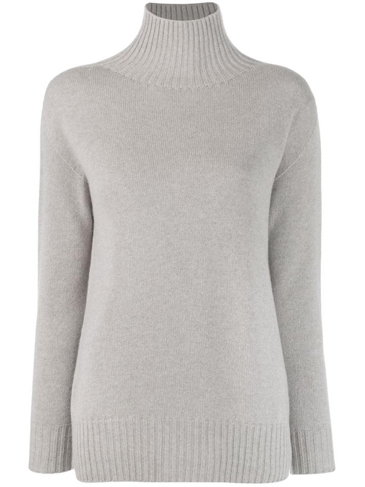 Max Mara Relaxed-fit Cashmere Jumper - Grey