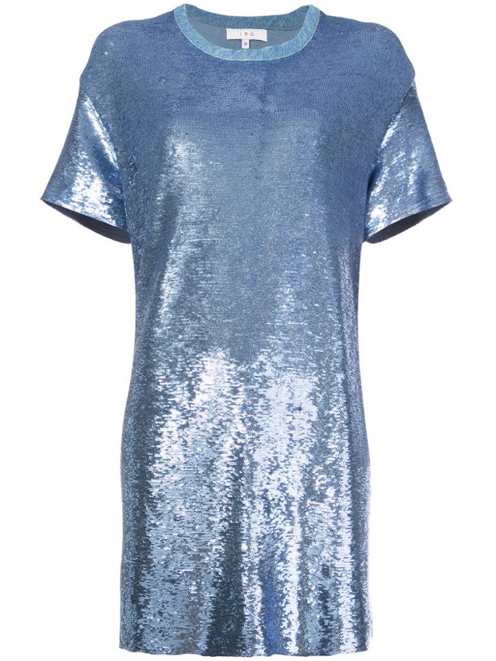 Iro Loose Fit Shift Dress - Blue