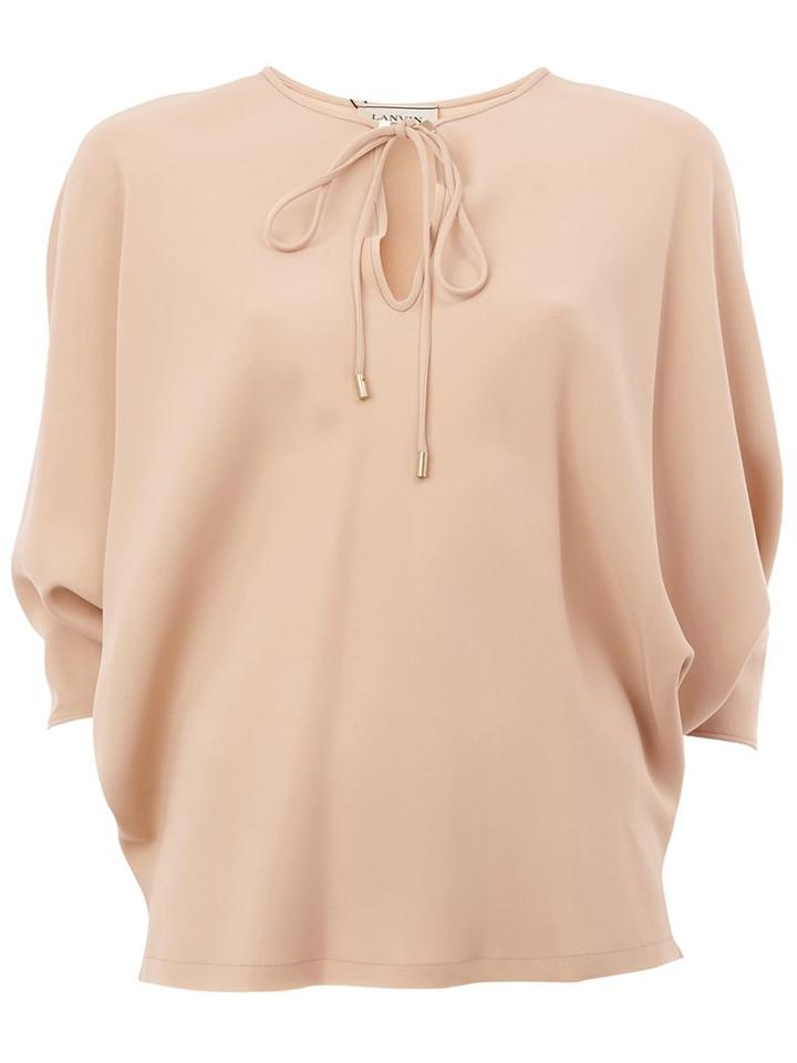 Lanvin Billowed Keyhole Detail Blouse