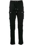 Balmain Drawcord Skinny Trousers - Black